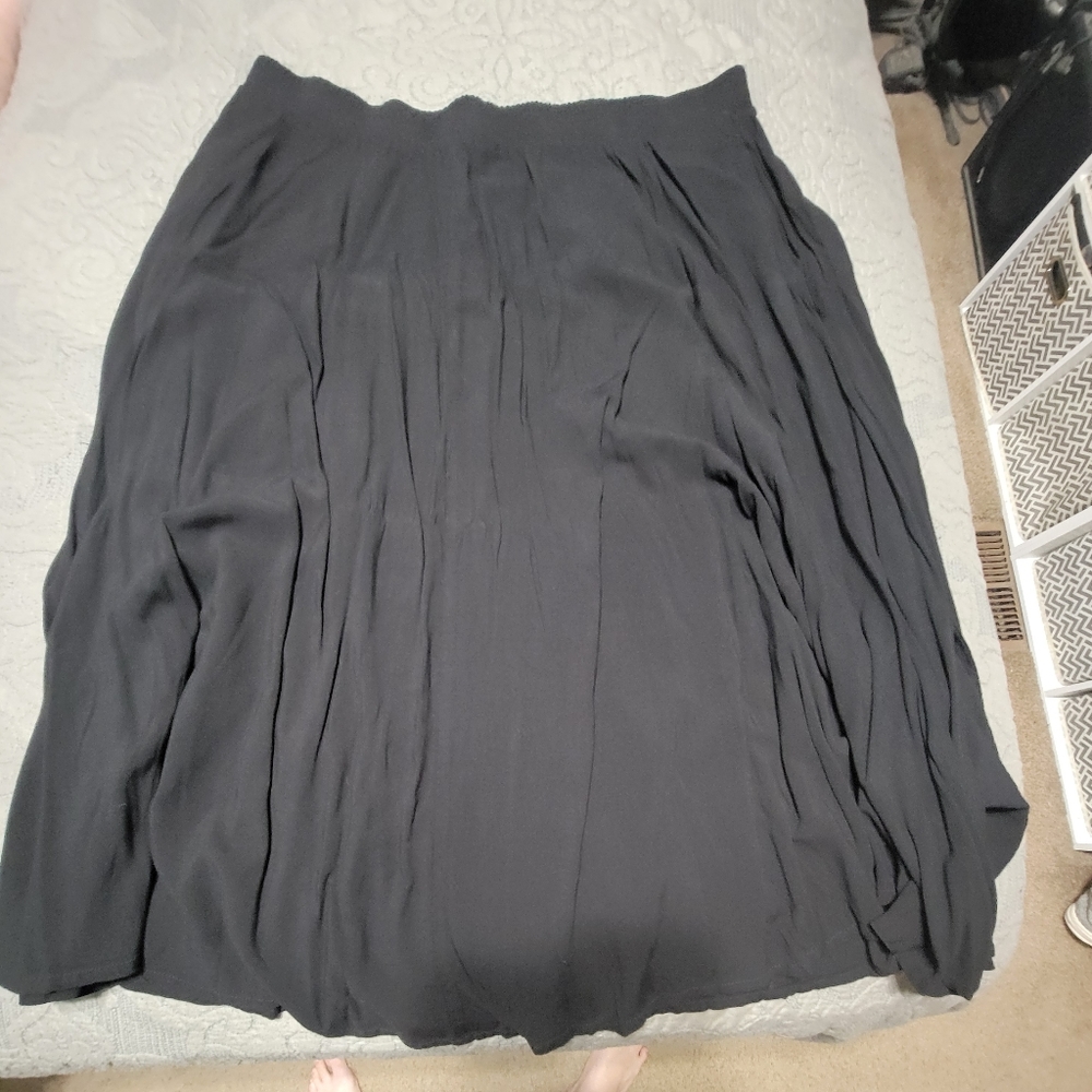 Flowy Black Maxi Skirt